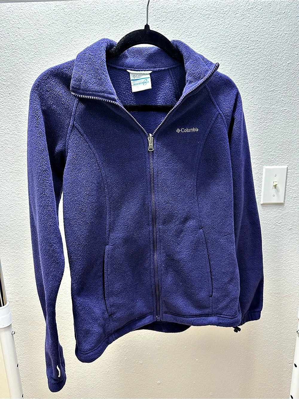 Columbia Benton Springs Full Zip Fleece Jacket Purple Small